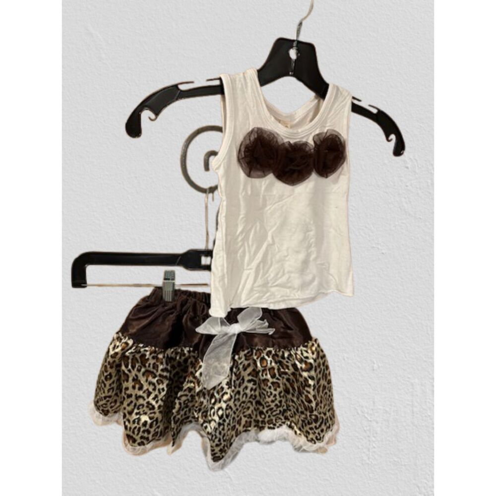 Brown Cheetah 2 pc Petti Outfit  BRCH  (I) NWT Boutique